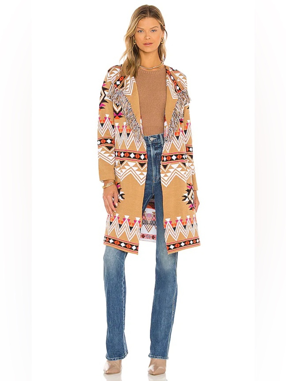 Like new Chaser Cotton Blend Open Front Duster Cardigan in Folk
